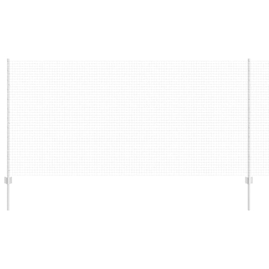 Vidaxl hek met paal zilver 1,2 x 10 m staal