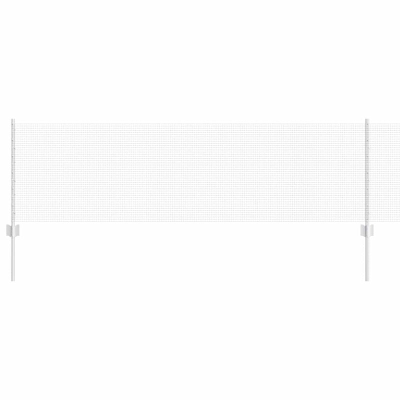 ギャラリービューアに画像をロードする, Vidaxl hek met paal zilver 0,6 x 25 m staal
