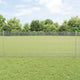 Vidaxl hek met paal zilver 0,8 x 25 m staal