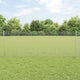 Vidaxl hek met paal zilver 0,8 x 25 m staal
