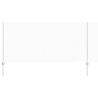 Vidaxl hek met paal zilver 1 x 25 m staal