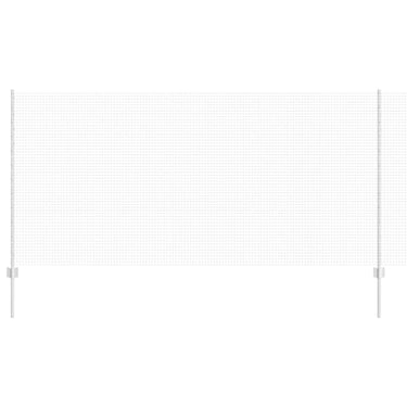 Vidaxl hek met paal zilver 1,2 x 25 m staal
