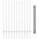 Vidaxl hek met paal zilver 1,4 x 25 m staal