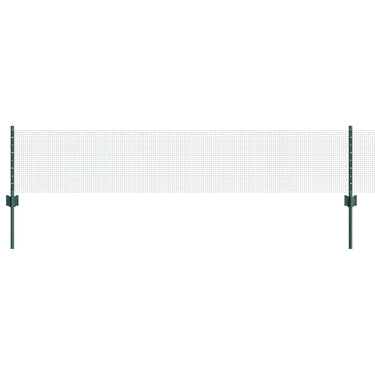 Vidaxl hek met paal groen 0,4 x 10 m staal en pvc