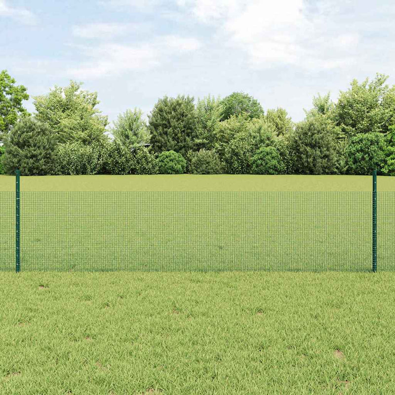 Chargez l'image dans la visionneuse de la galerie, Vidaxl hek met paal groen 0,5 x 10 m staal
