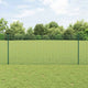 Vidaxl hek met paal groen 1 x 25 m staal
