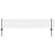 Vidaxl hek met paal grijs 0,4 x 10 m staal en pvc