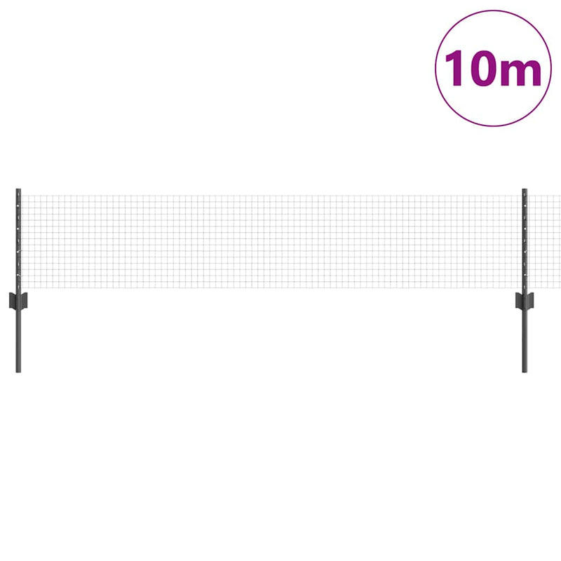 Chargez l'image dans la visionneuse de la galerie, Vidaxl hek met paal grijs 0,4 x 10 m staal en pvc
