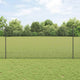 Vidaxl hek met paal grijs 1,2 x 25 m staal en pvc