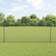 Vidaxl hek met paal grijs 1,6 x 25 m staal en pvc