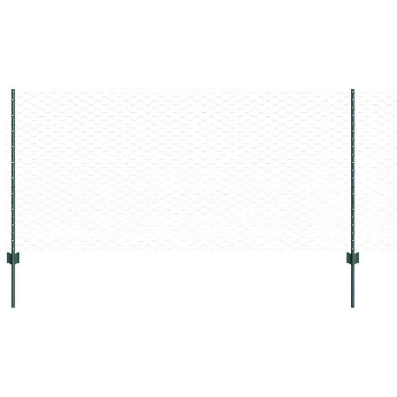 Chargez l'image dans la visionneuse de la galerie, Vidaxl hek met paal groen 1 x 10 m staal en pvc
