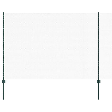 Vidaxl hek met paal groen 1,6 x 10 m staal en pvc