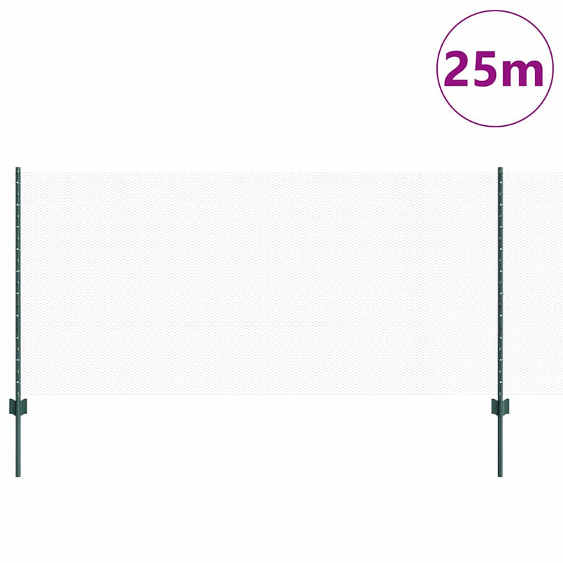Chargez l'image dans la visionneuse de la galerie, Vidaxl hek met paal groen 1 x 25 m staal
