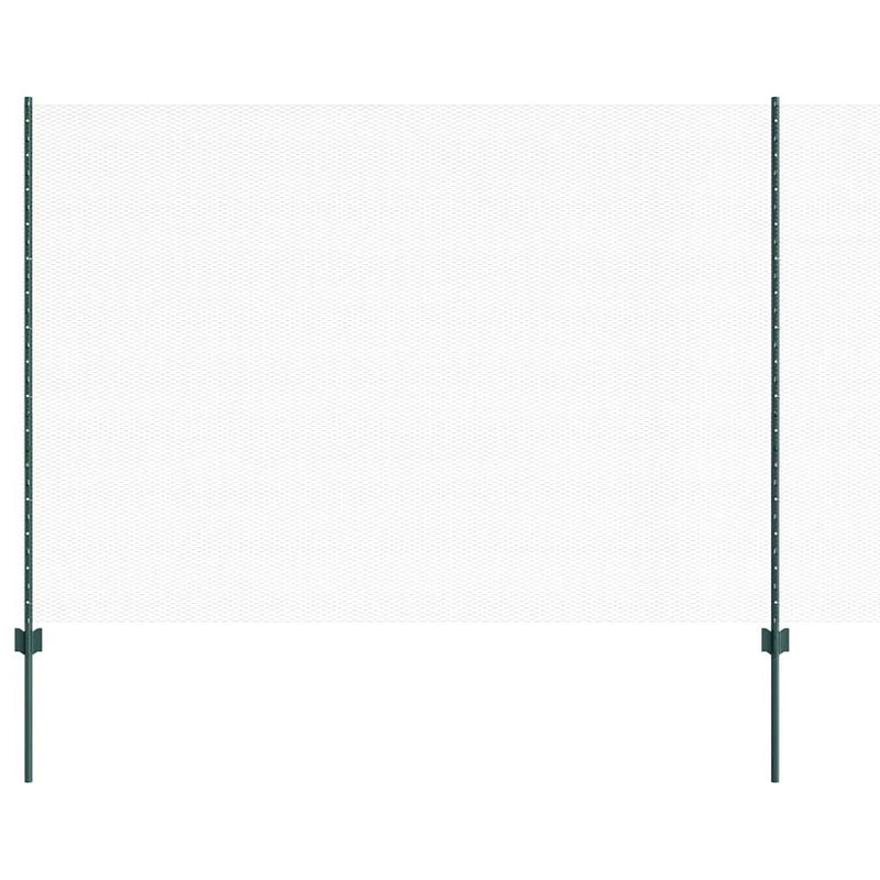 Chargez l'image dans la visionneuse de la galerie, Vidaxl hek met paal groen 1,5 x 25 m staal
