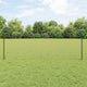 Vidaxl hek met paal grijs 0,6 x 25 m staal en pvc