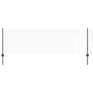 Vidaxl hek met paal grijs 0,8 x 25 m staal