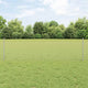 Vidaxl hek met paal zilver 0,5 x 10 m staal