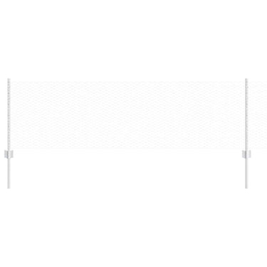 Vidaxl hek met paal zilver 0,6 x 10 m staal