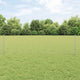 Vidaxl hek met paal zilver 0,6 x 10 m staal