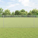 Vidaxl hek met paal zilver 1 x 10 m staal