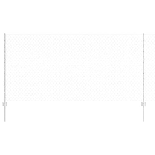 Vidaxl hek met paal zilver 1,2 x 10 m staal