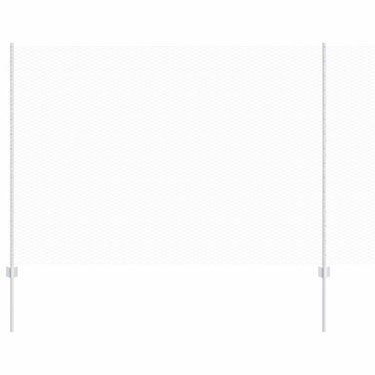 Vidaxl hek met paal zilver 1,5 x 10 m staal