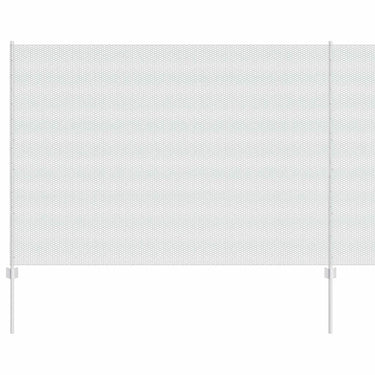 Vidaxl hek met paal zilver 1,6 x 10 m staal