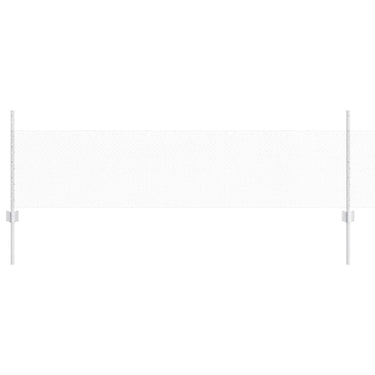 Vidaxl hek met paal zilver 0,5 x 25 m staal