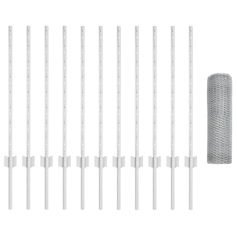 Chargez l'image dans la visionneuse de la galerie, Vidaxl hek met paal zilver 0,8 x 25 m staal
