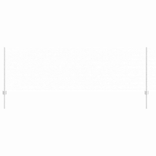 Vidaxl hek met paal zilver 0,8 x 25 m staal