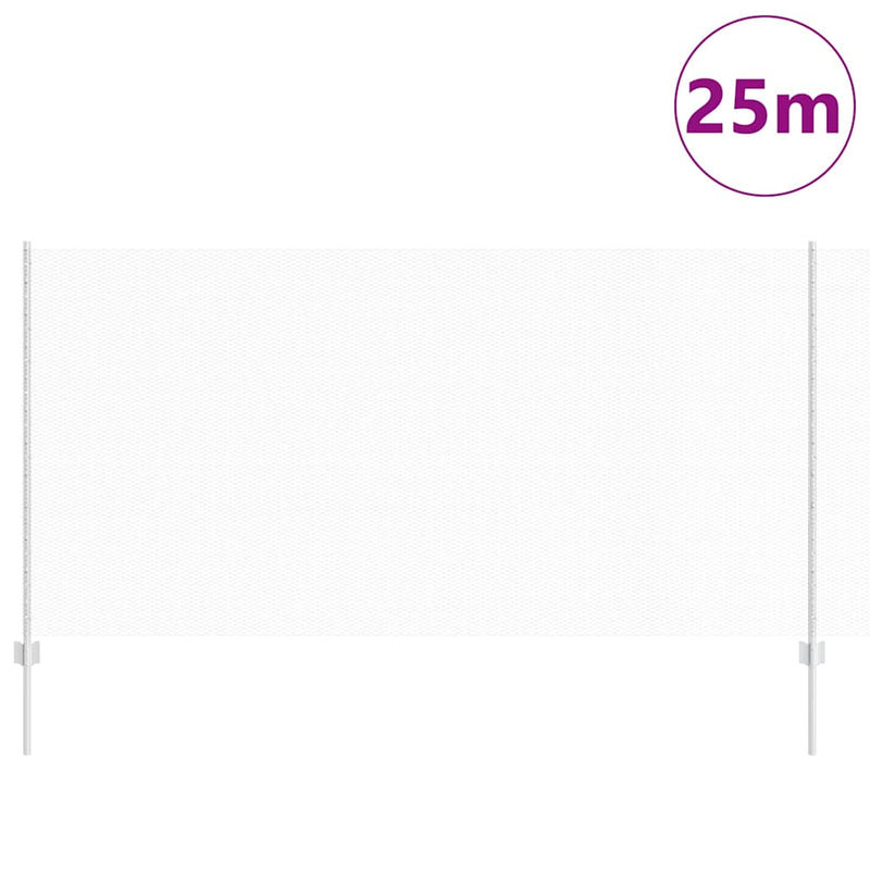 Chargez l'image dans la visionneuse de la galerie, Vidaxl hek met paal zilver 1,2 x 25 m staal
