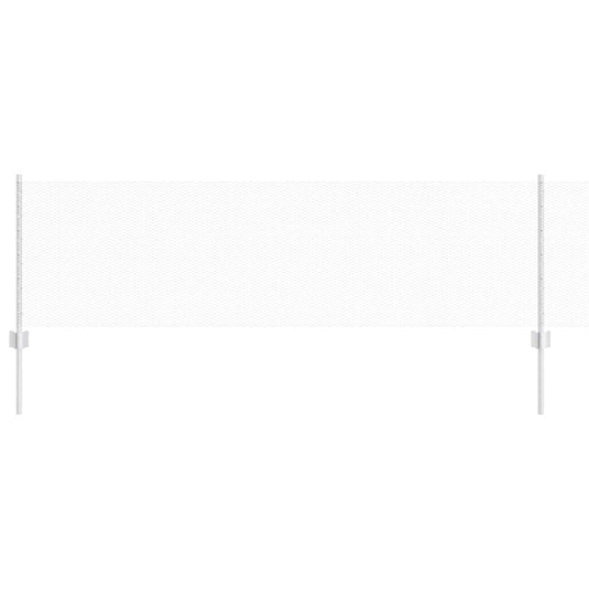 Vidaxl hek met paal zilver 0,6 x 50 m staal