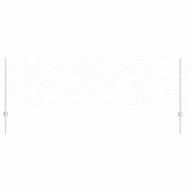 Vidaxl hek met paal zilver 0,8 x 50 m staal