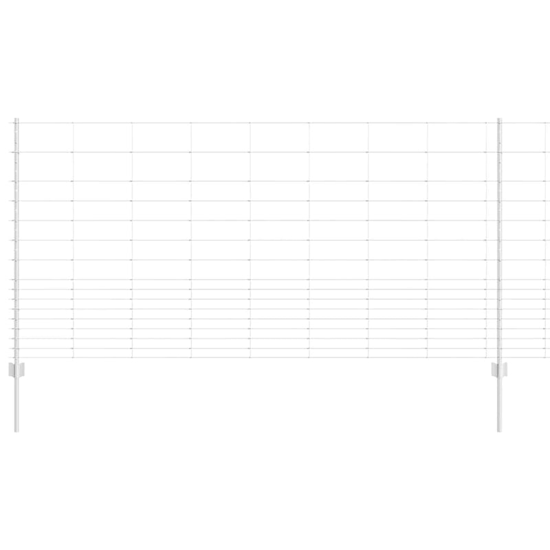 Chargez l'image dans la visionneuse de la galerie, Vidaxl hek met paal zilver 1,2 x 25 m staal
