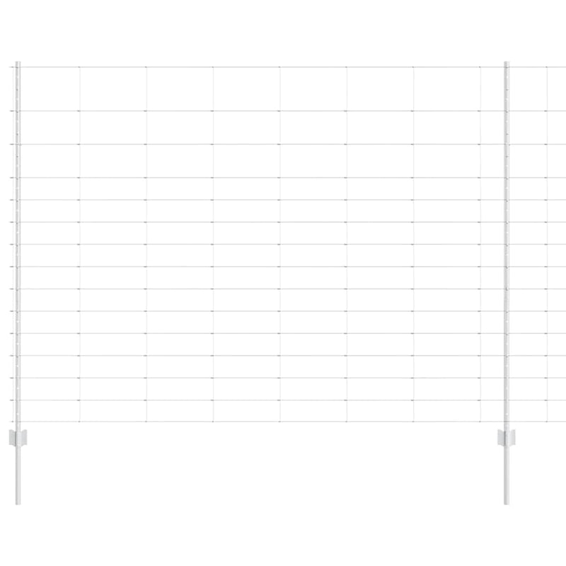 Chargez l'image dans la visionneuse de la galerie, Vidaxl hek met paal zilver 1,6 x 25 m staal
