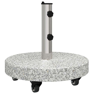 Vidaxl parasolvoet grijs 45 x 45 x 45 cm graniet en rvs