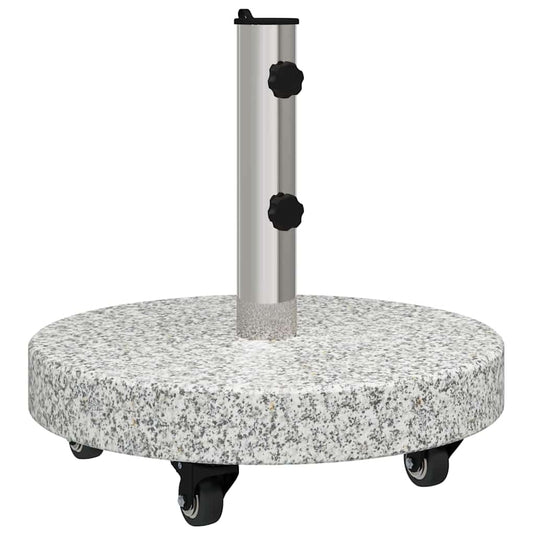 Vidaxl parasolvoet grijs 45 x 45 x 45 cm graniet en rvs