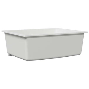 Vidaxl keukenwasbak wit 54 x 44 x 20 cm graniet