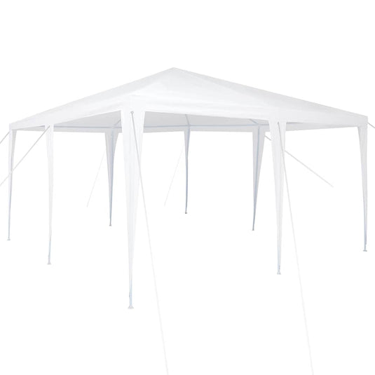 Vidaxl partytent wit 400 x 400 x 266 cm polyethyleen en staal