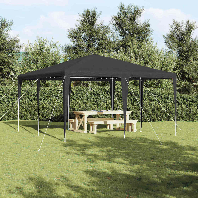 Chargez l'image dans la visionneuse de la galerie, Vidaxl partytent antraciet 400 x 400 x 266 cm polyethyleen en staal
