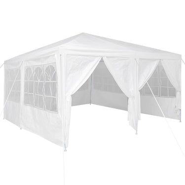 Vidaxl partytent wit 400 x 400 x 266 cm polyetheen