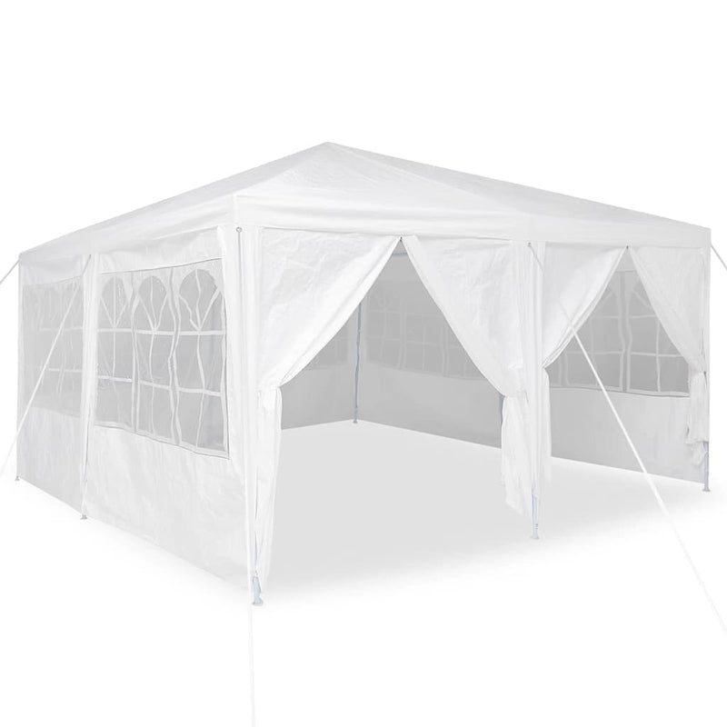 Chargez l'image dans la visionneuse de la galerie, Vidaxl partytent wit 400 x 400 x 266 cm polyetheen
