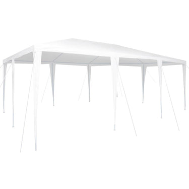 Vidaxl partytent wit 600 x 400 x 266 cm polyethyleen en staal