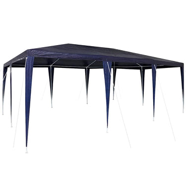 Vidaxl partytent blauw 600 x 400 x 266 cm polyethyleen en staal