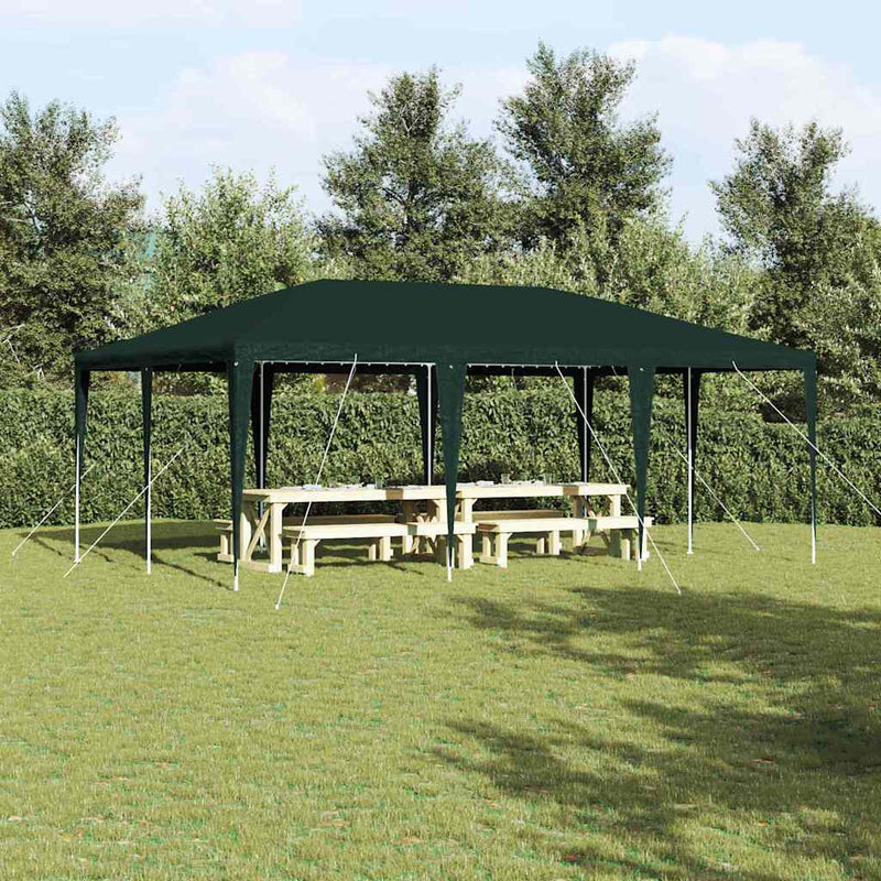 ギャラリービューアに画像をロードする, Vidaxl partytent groen 600 x 400 x 266 cm polyethyleen en staal
