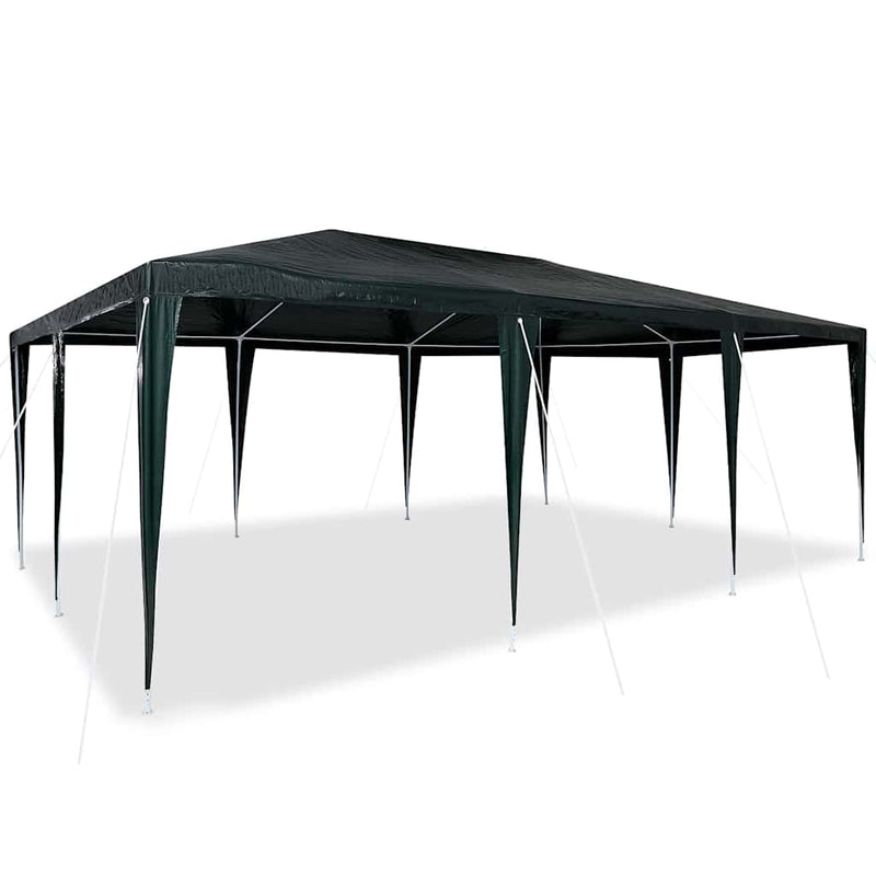 ギャラリービューアに画像をロードする, Vidaxl partytent groen 600 x 400 x 266 cm polyethyleen en staal
