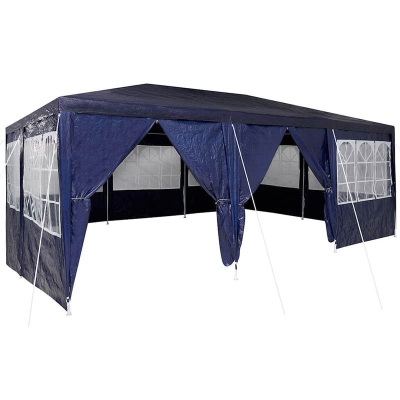 Afbeelding laden in galerijviewer, Vidaxl partytent blauw 600 x 400 x 266 cm polyetheen
