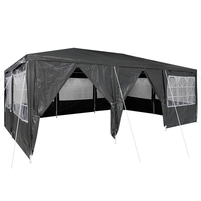 Afbeelding laden in galerijviewer, Vidaxl partytent antraciet 600 x 400 x 266 cm polyetheen
