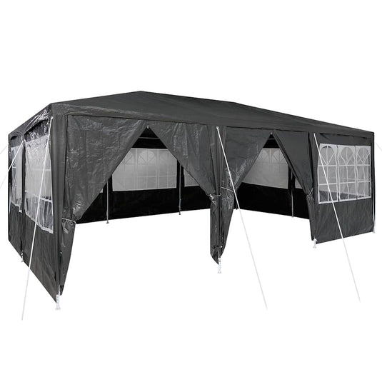 Vidaxl partytent antraciet 600 x 400 x 266 cm polyetheen