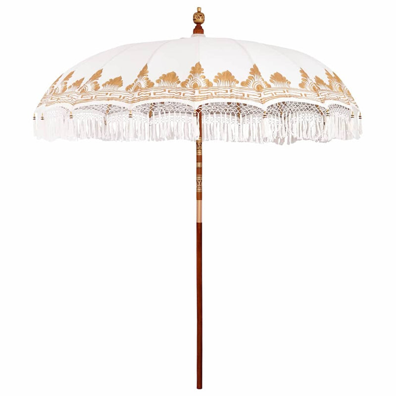 Afbeelding laden in galerijviewer, Vidaxl balinese parasol crème 215 x 215 x 260 cm

